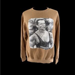 Arnold Schwarzenegger Venice Tan Sweatshirt.